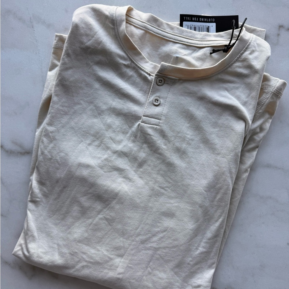 American Tall stretch Knit Henley for Tall Men